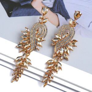 Exclusivos Aretes Dorados Brillantes