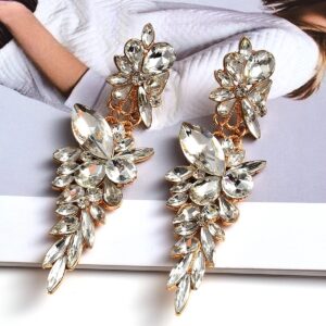 Exclusivos Aretes Blancos Brillantes