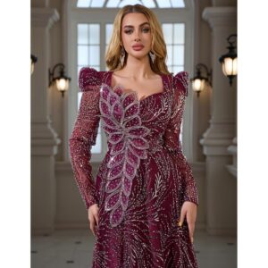 Exclusivo Vestido Rojo Vino